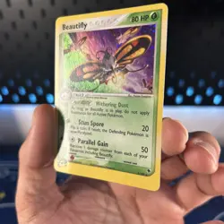 Pokemon Card Beautifly 2/109 EX Ruby & Sapphire Holo Nintendo 2003 Crease - Image 3