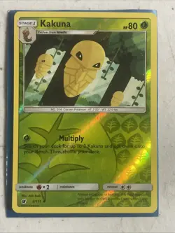 Reverse Holo Foil Kakuna # 2/111 Crimson Invasion Set Pokemon Cards NM/MINT - Image 1