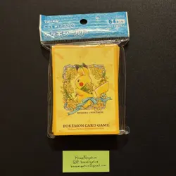 Pokemon Center Japan MIMOSA e Pikachu Card Sleeves 64 COUNT ~ US SELLER - Image 1