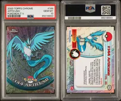 Articuno # 144 - TOPPS CHROME HOLO Series 2 Pokemon Card - PSA 10 GEM MINT - Image 1