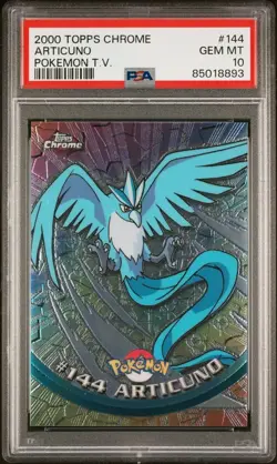 Articuno # 144 - TOPPS CHROME HOLO Series 2 Pokemon Card - PSA 10 GEM MINT - Image 2