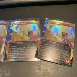 MTG - Belligerent Yearling Borderless - The Lost Caverns of Ixalan - NM FOIL - Image 3