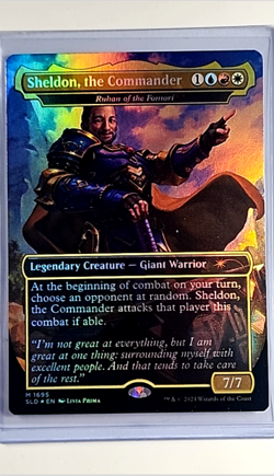 2024 MTG Magic the Gathering SLD Secret Lair Foil #1695 Sheldon, the Commander - Image 1