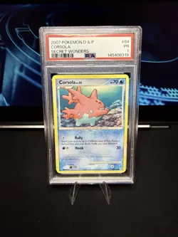 PSA 1 PR Corsola #84 Secret Wonders D&P Pokemon TCG 2007 - Pop 1! - Image 1