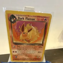 Wizards of the Coast Pokemon Dark Flareon Team Rocket 35/82 1st Edition Rare 50… - Image 1