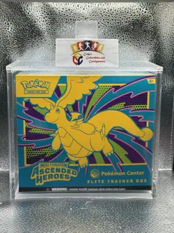 Pokemon TCG: Ascended Heroes Pokemon Center ETB In Clear Acrylic Case Ships 💨￼￼ - Image 1
