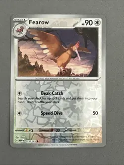 Pokemon TCG * Scarlet & Violet 151 * 022/165 Fearow U * REVERSE HOLO * NM - Image 1