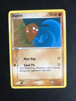 Pokemon TCG Diglett EX Crystal Guardians 50/100 Regular Common LP+ - Image 1