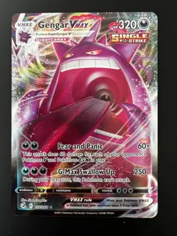 Gengar VMAX 157/264 Swsh08: Fusion Strike Holo Pokemon - Image 1