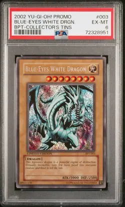 YUGIOH BPT-003 BLUE-EYES WHITE DRAGON SECRET RARE HOLO FOIL PSA 6 #72328951 - Image 1