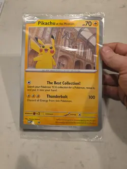 Pokemon TCG Promo Oversized Card - Pikachu At The Museum (sealed) - UK - Image 1