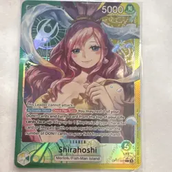 Bandai Shirahoshi OP11-022 Alternate Art Holo Leader Card One Piece CCG OP11 - Image 1