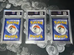 POKEMON STAFF TCG GRADED CARD LOT PSA 8 SLABS - Image 2