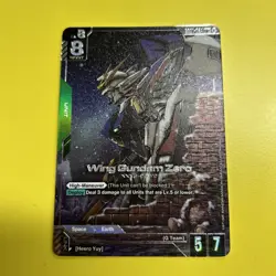 Wing Gundam Zero GD01-024 LR+ Alt Art GUNDAM TCG CARD ENGLISH NEWTYPE RISING - Image 2