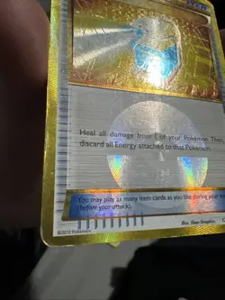 Pokemon TCG Holo Ultra Rare Gold Trainer Max Potion 121/116 Card - Image 4