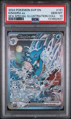 2024 POKEMON SVP EN-SV BLACK STAR PROMO #131 KINGDRA EX PSA 10 - Image 3