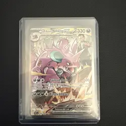 Pokemon TCG Team Rockets Nidoking EX 233/182 Destined Rivals SIR NM - Image 1