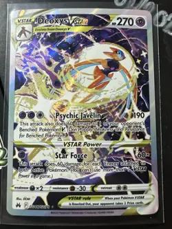 Deoxys VSTAR GG46/GG70, Crown Zenith: Galarian Gallery, Pokemon TCG, NM - Image 1