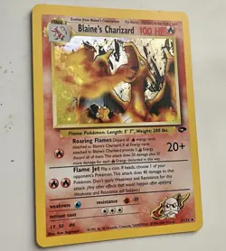 Pokemon Blaine's Charizard Gym Challenge 2/132 Holo Rare 100 HP Unlimited - Image 1