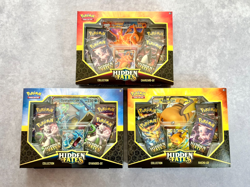 Pokemon Hidden Fates GX Collection Box Set – Charizard Raichu Gyarados – Sealed - Image 1