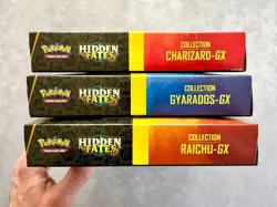 Pokemon Hidden Fates GX Collection Box Set – Charizard Raichu Gyarados – Sealed - Image 4
