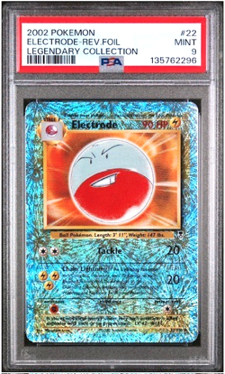 2002 POKEMON ELECTRODE REVERSE FOIL 22/110 LEGENDARY COLLECTION PSA 9 - Image 1