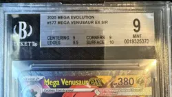 2025 Pokemon Mega Evolution Mega Venusaur ex SIR 177/132 BGS MINT 9 - Image 2