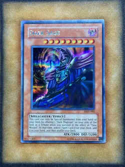 Yugioh Dark Sage DOD-002 Parallel Secret Rare Promo NM - Image 1