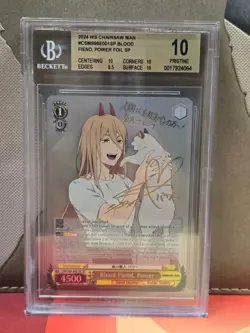 2024 WEISS SCHWARZ CHAINSAW MAN POWER FOIL SP BLOOD FIEND POWER BGS 10 ! - Image 1