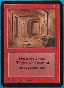 Tunnel Alpha PLD Red Uncommon MAGIC THE GATHERING MTG CARD (ID# 508804) ABUGames - Image 1