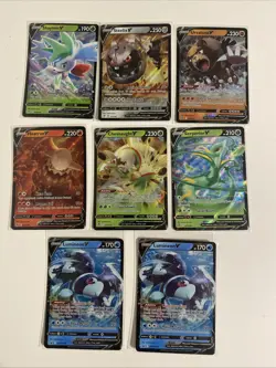 Pokemon Card Lot 36 Official TCG Cards EX and V - Image 5