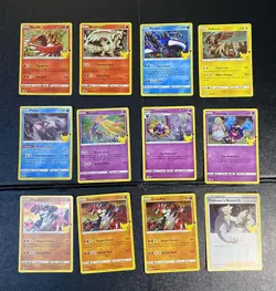 Pokemon TCG 25th Celebrations cards 2021 Bundle x 12 cards -LP/NM - Image 1