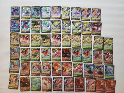 58 Cards Pokemon Ultra Rare V Card Lot Mixed 58 total Cards NM - Image 1