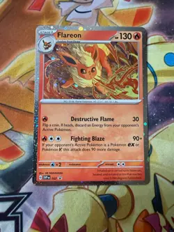 Pokemon TCG Flareon SVP 167 S&V Cosmos Holo 2x SWIRL Black Star Promo Card - NM - Image 1