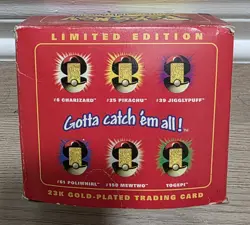 Pokemon 23k Gold Plated Pikachu Trading Card Burger King 1999 - Image 2