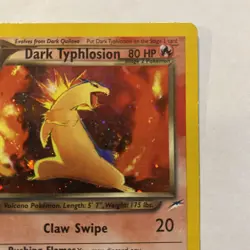 Dark Typhlosion 10/105 Pokemon Card TCG-Neo Destiny Holo - Image 5