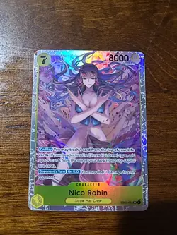 Nico Robin EB03-055 SR Foil English One Piece TCG Card Near Mint - Image 1