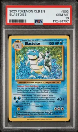 Blastoise 003/034 PSA 10 CLC English Classic Collection Pokemon Card Game - Image 1