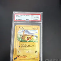 PSA 10 Pikachu Expedition Pokemon Card GEM MINT 2002 #124 - Image 1