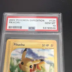 PSA 10 Pikachu Expedition Pokemon Card GEM MINT 2002 #124 - Image 2