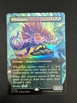 Wistfulness (BORDERLESS FOIL) - Lorwyn Eclipsed (MTG) NM - Image 1