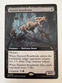 x1 Hunted Bonebrute - Extended Art R MTG Murders at Karlov Manor M/NM, English - Image 1