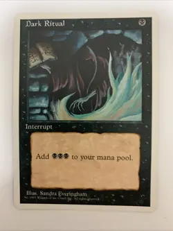 MTG NM Dark Ritual 4th Edition Free Shipping In The US With Tracking - Image 1