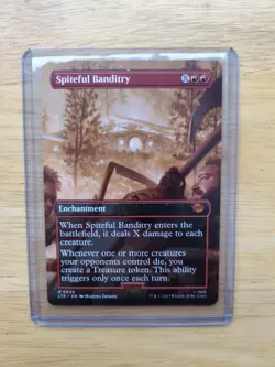 Spiteful Banditry (Borderless) - MTG - Lord of the Rings - LOTR - Magic – NM - Image 1