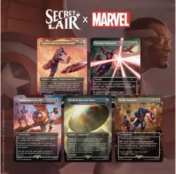 Magic the Gathering Secret Lair × Marvel Captain America Non-Foil Edition - Image 1