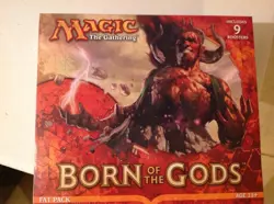MAGIC THE GATHERING BORN OF THE GODS FACTORY SEALED FAT PACK NEW SEALD - Image 1