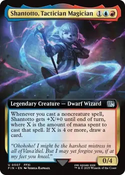 NM Extended Art Shantotto, Tactician Magician, MTG, Final Fantasy, Magic, 507 - Image 1