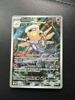 Pokemon TCG Shedinja 144/132 Mega Evolutions Secret Rare NM Pack Fresh Full Art - Image 1
