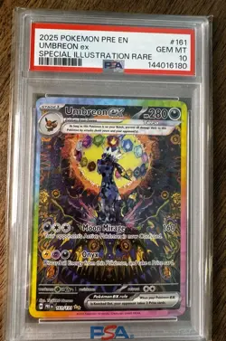 PSA 10 Pokemon Umbreon Ex #161 SI HOLO RARE Gem Mint-Prismatic Evolutions - Image 2