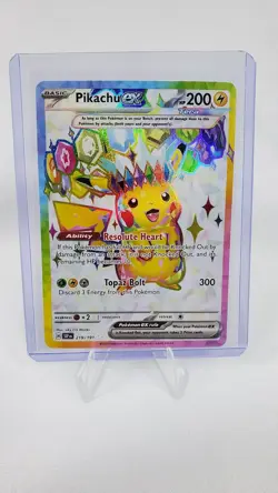 Pokemon TCG Pikachu EX 219/191 Surging Sparks Ultra Rare SSP NM - Image 3